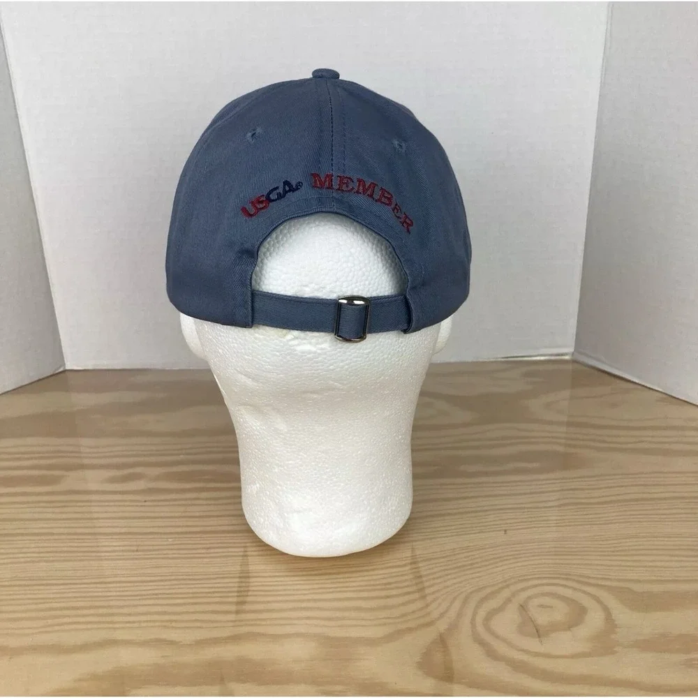 Pebble Beach 2010 U.S. Open Strapback Hat Blue Golf Cap Tree Logo USGA Member